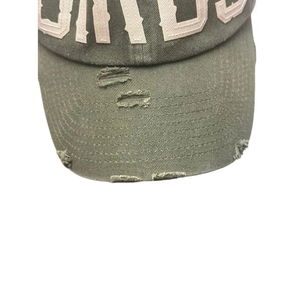 BIRDS" distressed dad hat, a vintage-inspired baseball cap - Picture 2 of 6